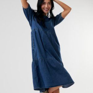 Dress Tiered Midi Women's XS